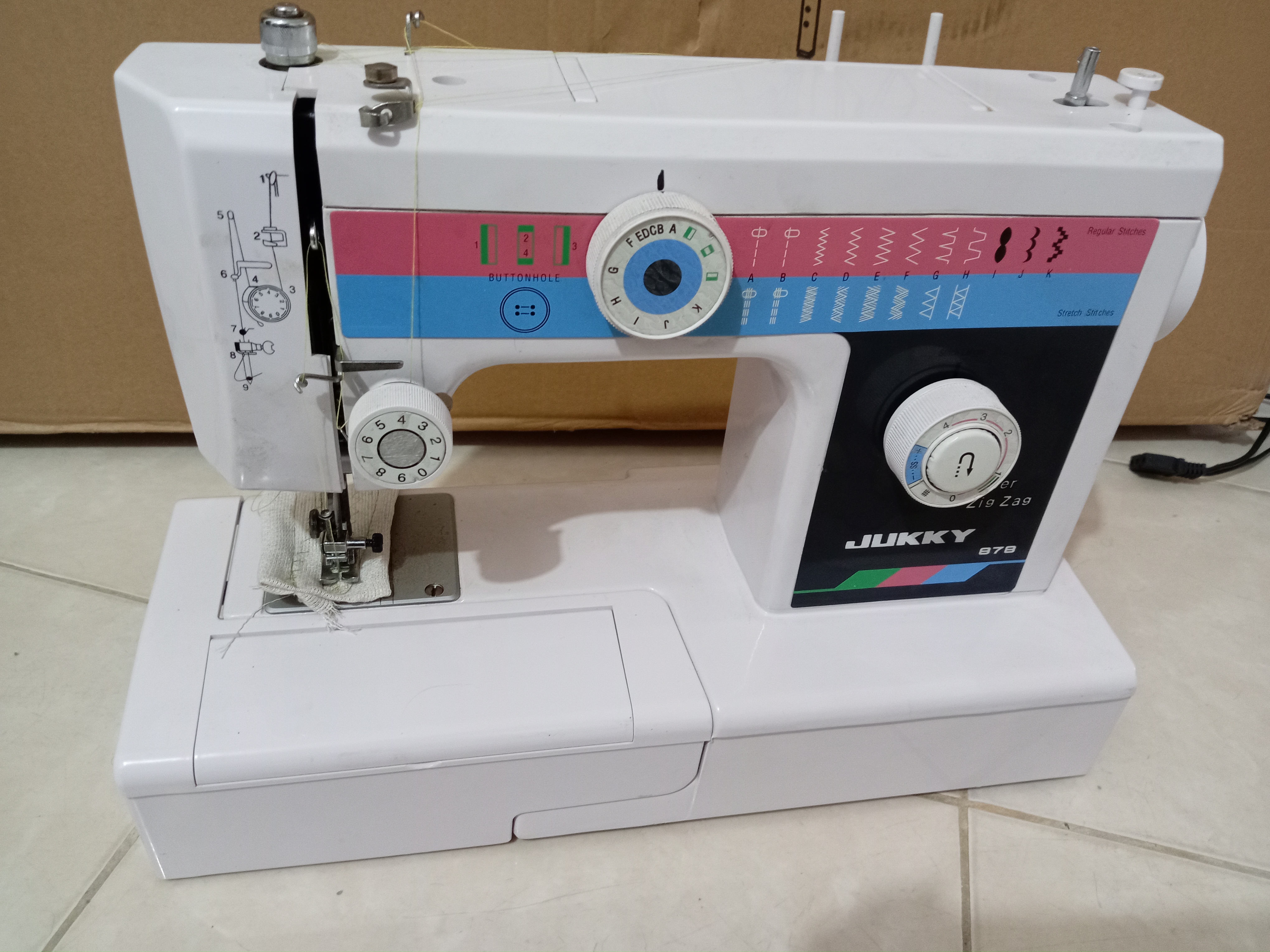 electrodomesticos - Maquina de coser eléctrica multifuncional jukky  0