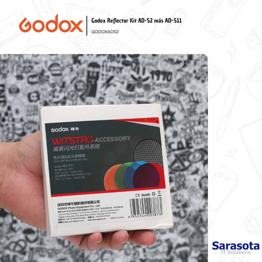 accesorios para electronica - Godox Reflector Kit AD-S2 más AD-S11 para AD200Pro 1