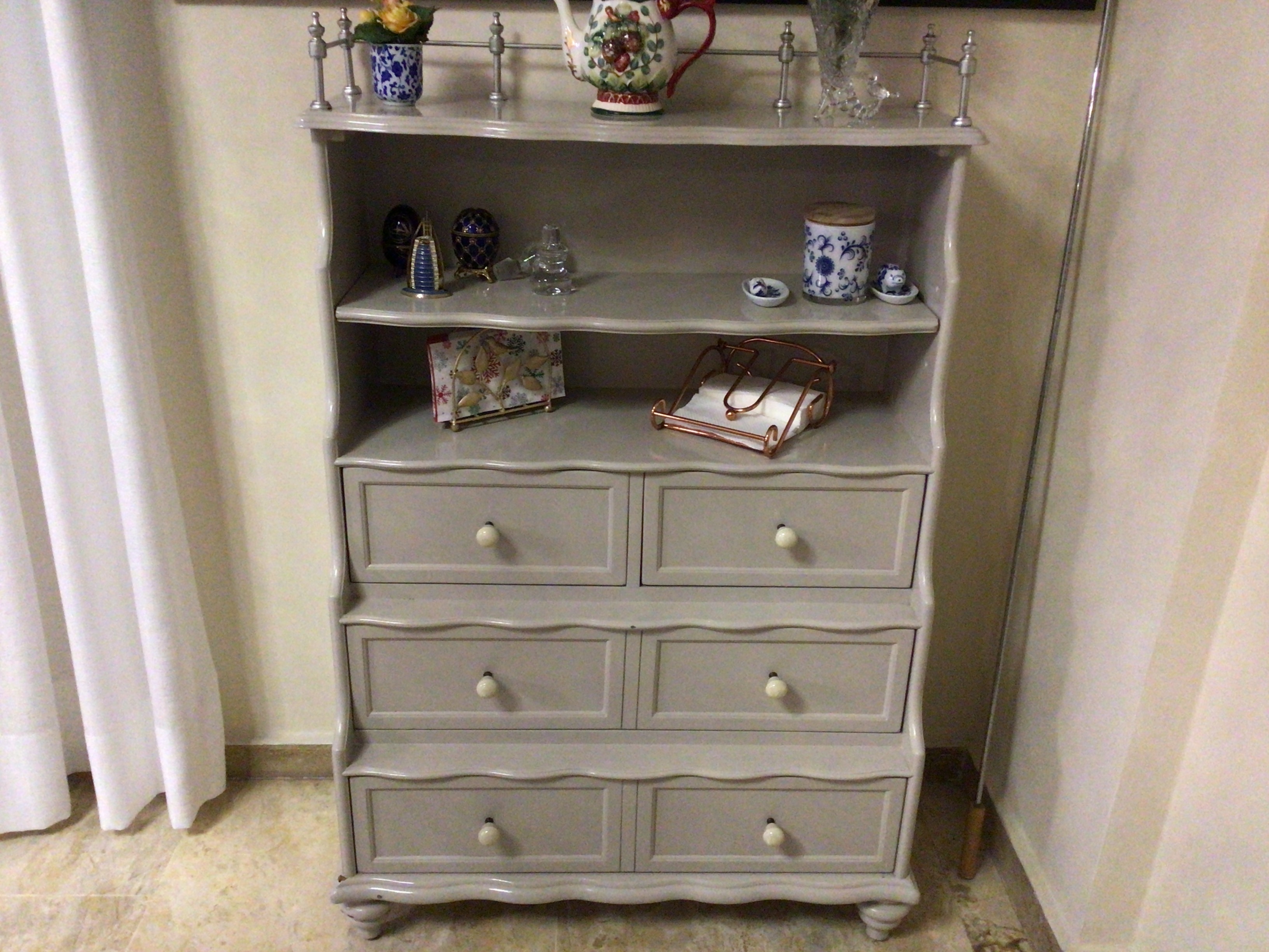 muebles y colchones - Mueble auxiliar de caoba, 32x16 pulgadas