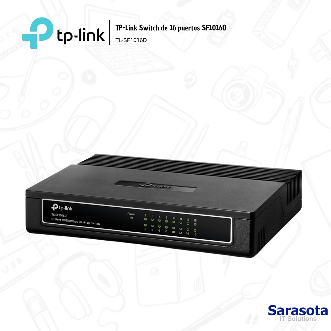 accesorios para electronica - Tp-Link Switch de 16 puertos SF1016D 2