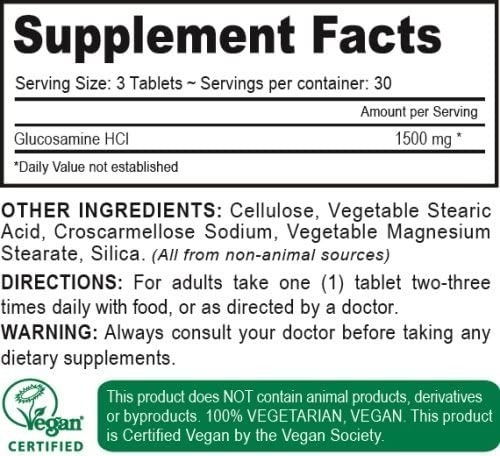 Salud y Equipamiento Médico - Glucosamina 1500 Mg Deva Vegan 1