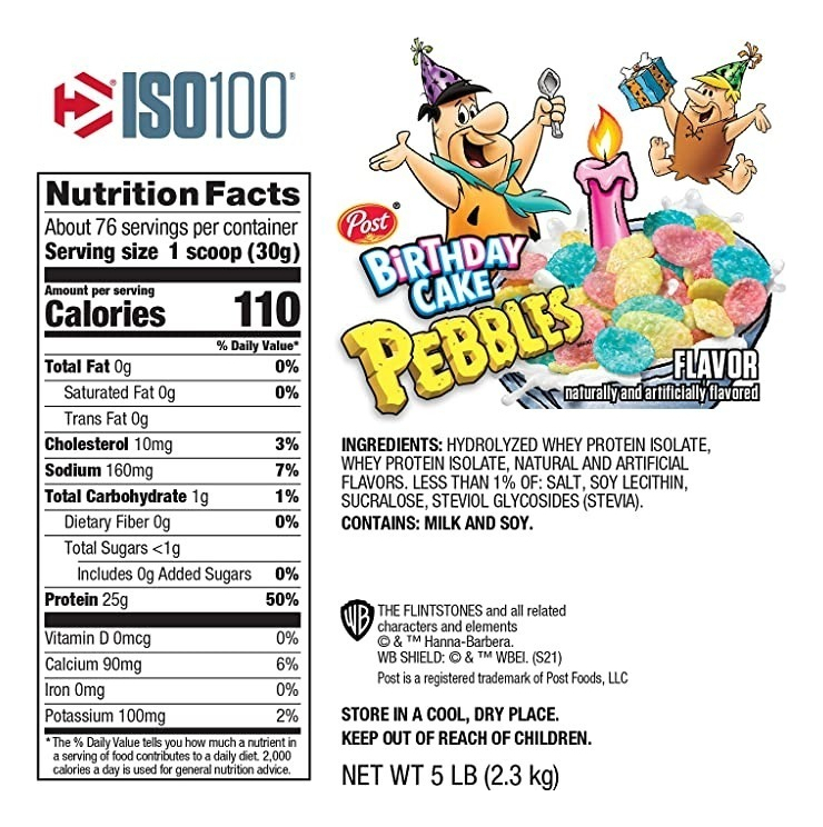 Salud y Equipamiento Médico - Proteina Iso100 Cumpleaños 5 Lb 1