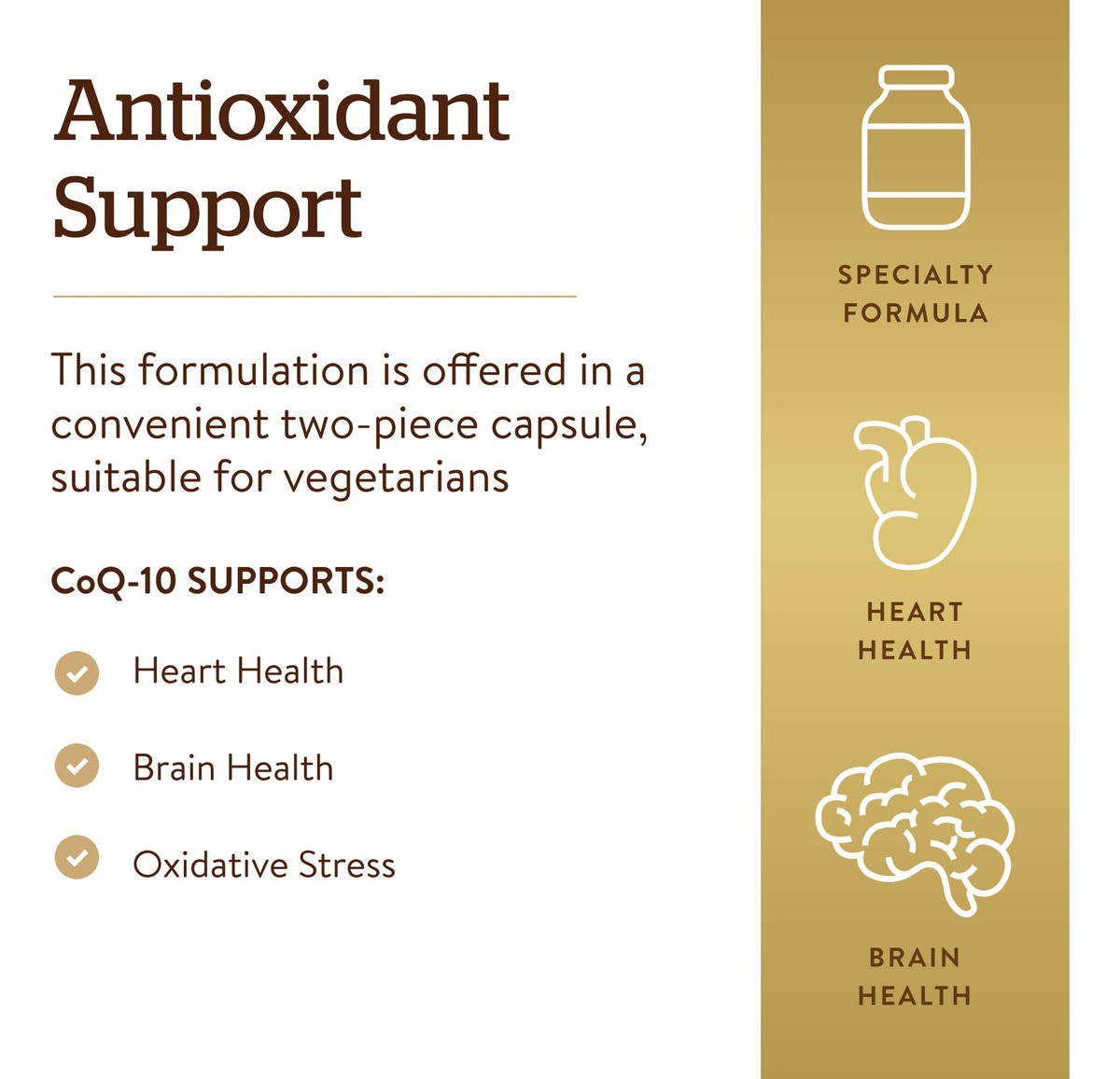 Salud y Equipamiento Médico - Solgar Vegetariano Coq-10 200 Mg 30 Capsulas Vegetales 2