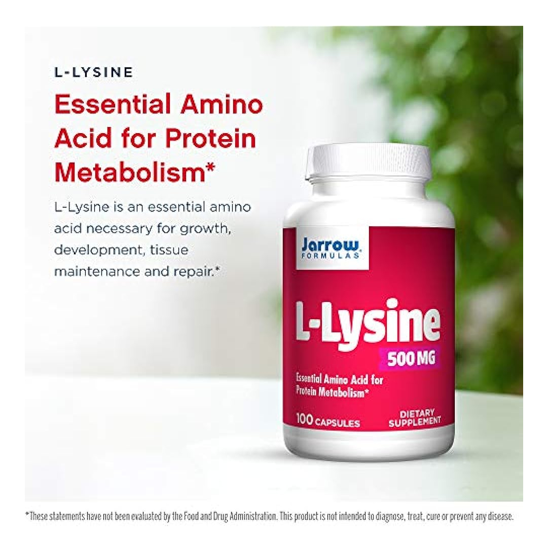 Salud y Equipamiento Médico - Suplemento Dietario L-lisina 500mg 100 Capsulas Jarrow 2