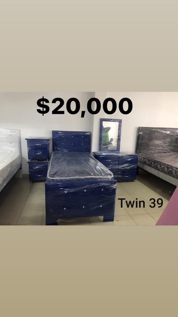 muebles y colchones - Juego de Habitación Twin 39 con Colchon