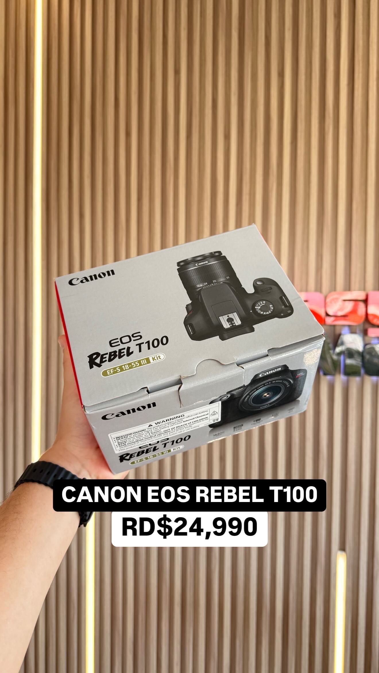 camaras y audio - CAMARA CANON EOS REBEL T100 COMBO SELLADA 0