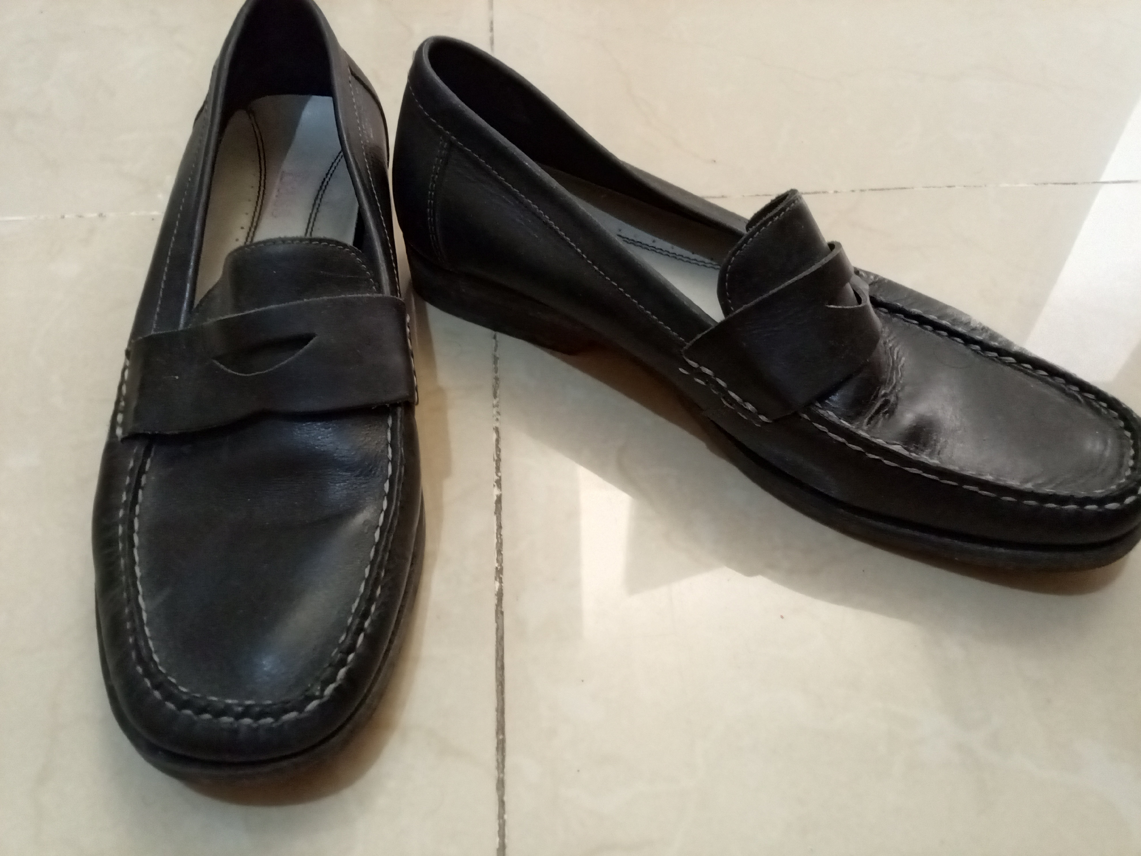 zapatos para hombre - Zapatos Mocasines de hombre, marca Bass, de piel, size 10M. 1