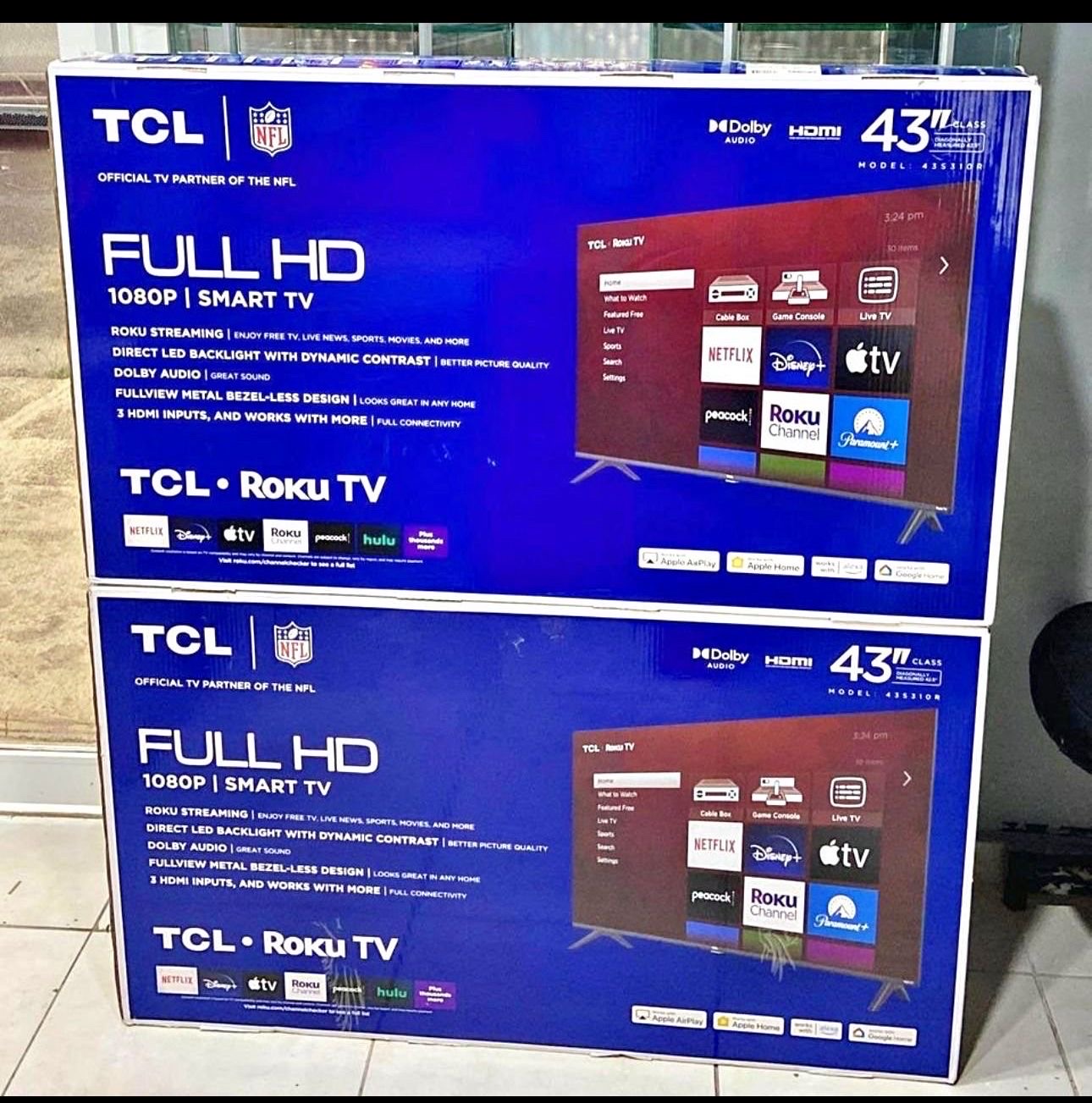 tv - televisión smart tv tcl 43 pulgadas ultima generación  0
