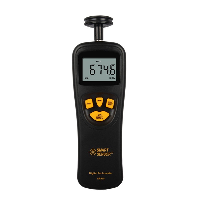 equipos profesionales - Tacometro Digital Medidor de Velocidad Rotacion Contacto LCD 8