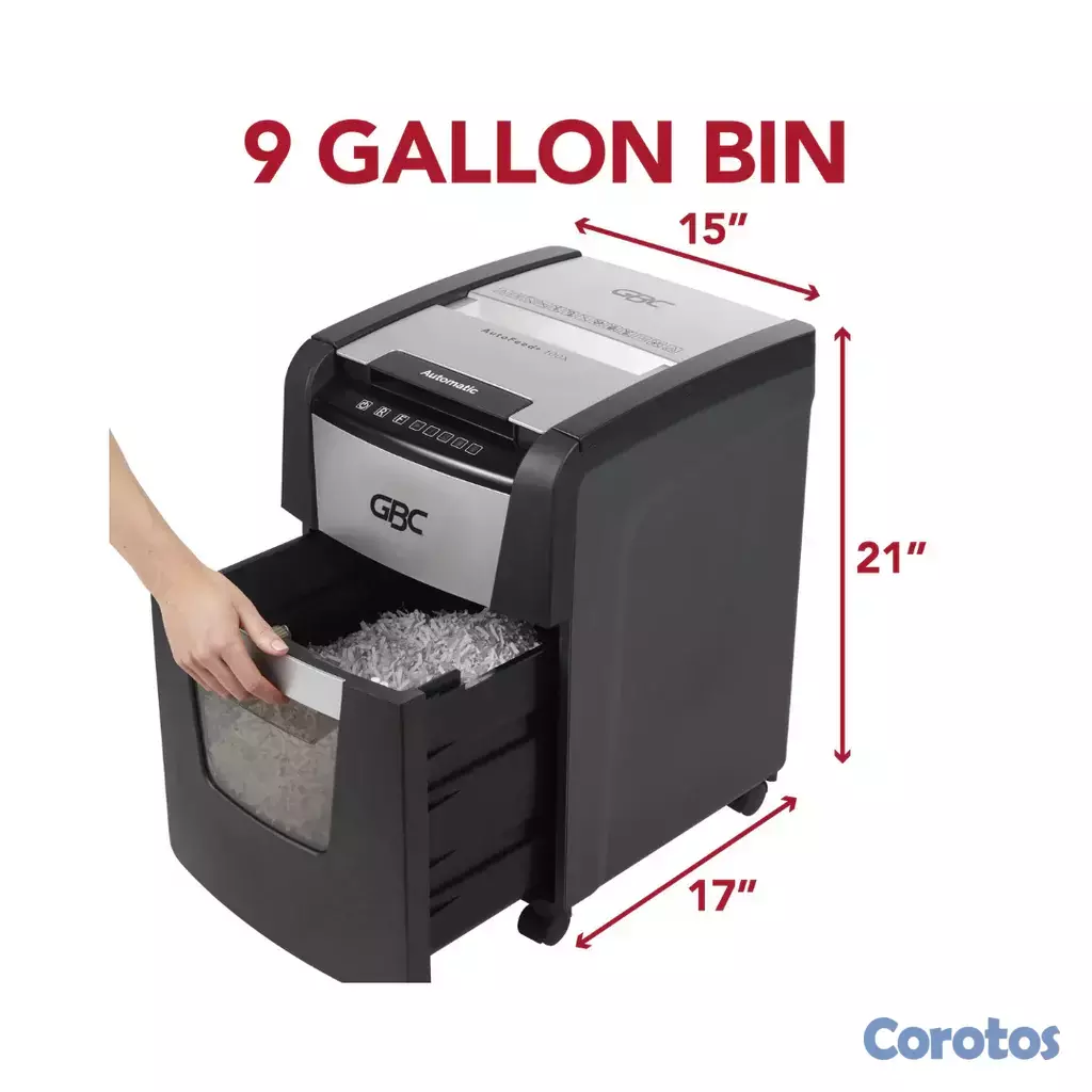 impresoras y scanners - TRITURADORA GBC 100X, CAPACIDAS 100 HOJA EN BANDEJ 2