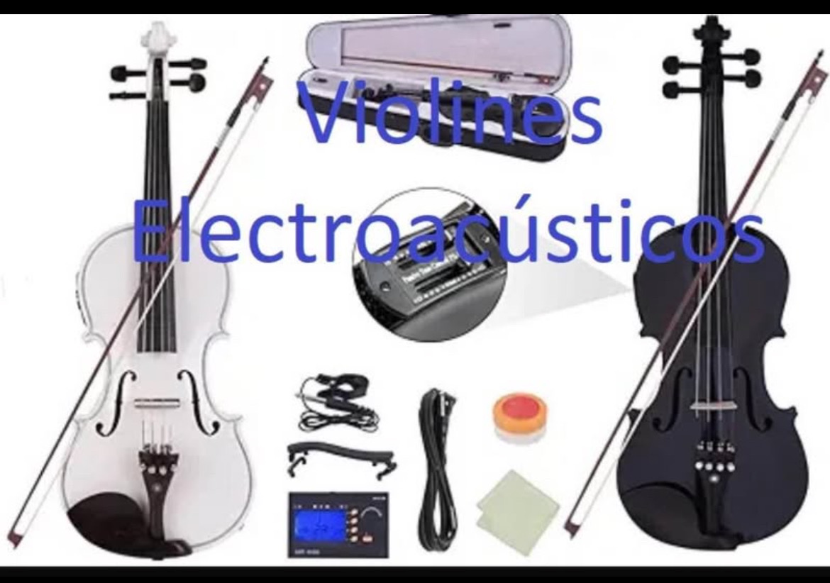 instrumentos musicales - violín  electroacústico 4/4