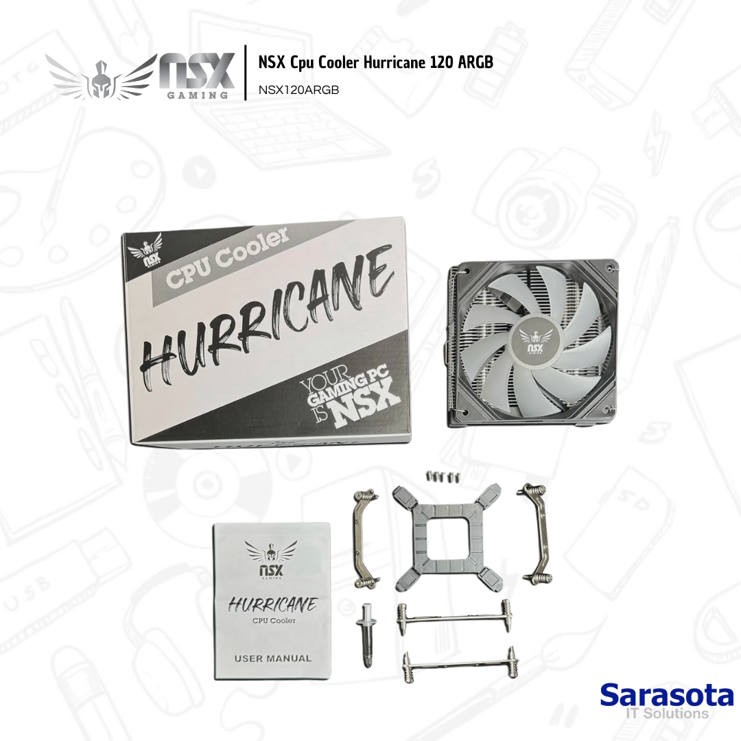 accesorios para electronica - NSX Cpu Cooler Hurricane 120 ARGB 1