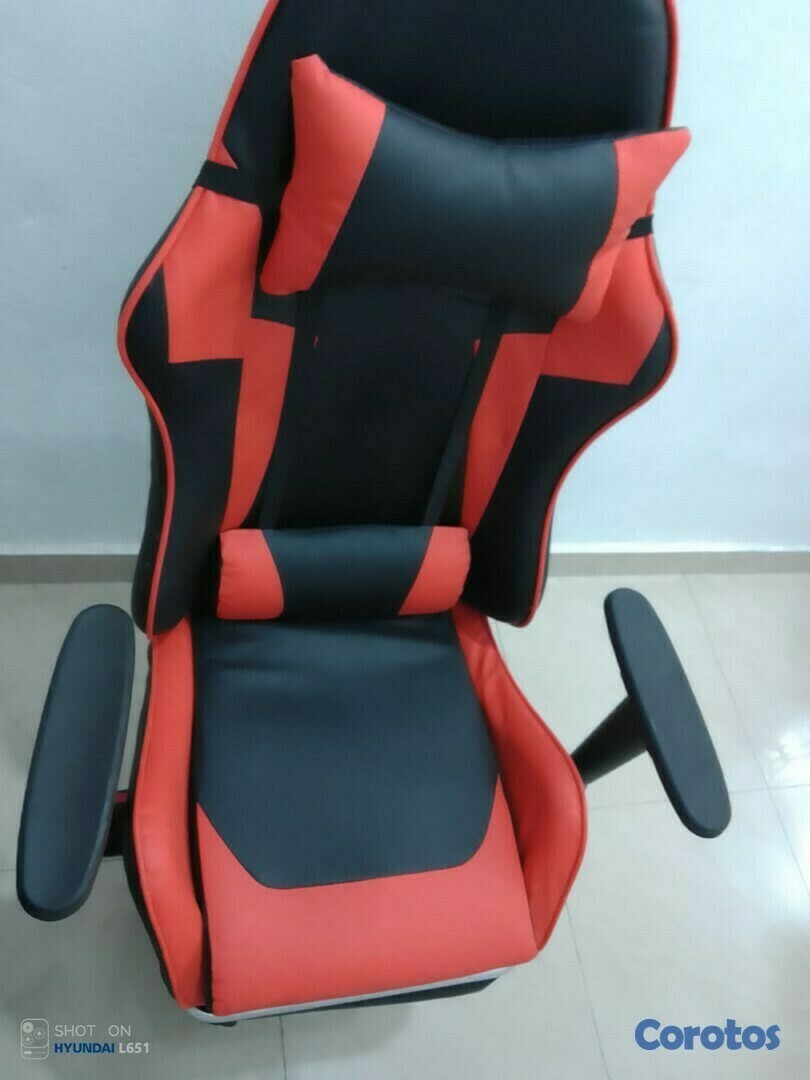 muebles y colchones - SILLA GAMER  HG-F-EC2 ROJA,AZUL Y BLANCA 5