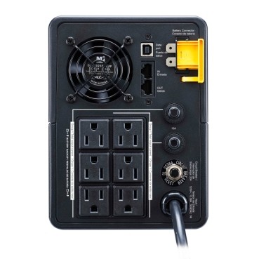 computadoras y laptops - UPS APC BX1600M-LM BACK-UPS 1600VA, 960 WATTS, 120V, AVR, 6 X NEMA 5-15R, X RJ45 2