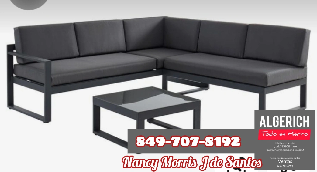 muebles y colchones - MUEBLES DE EXTERIOR EN HIERRO GALVANIZADO  1