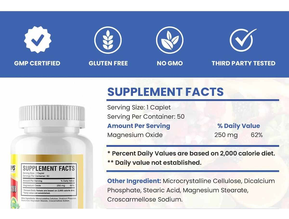 Salud y Equipamiento Médico - Oxido De Magnesio 50 Caps 250mg - - Unidad A $2398 1