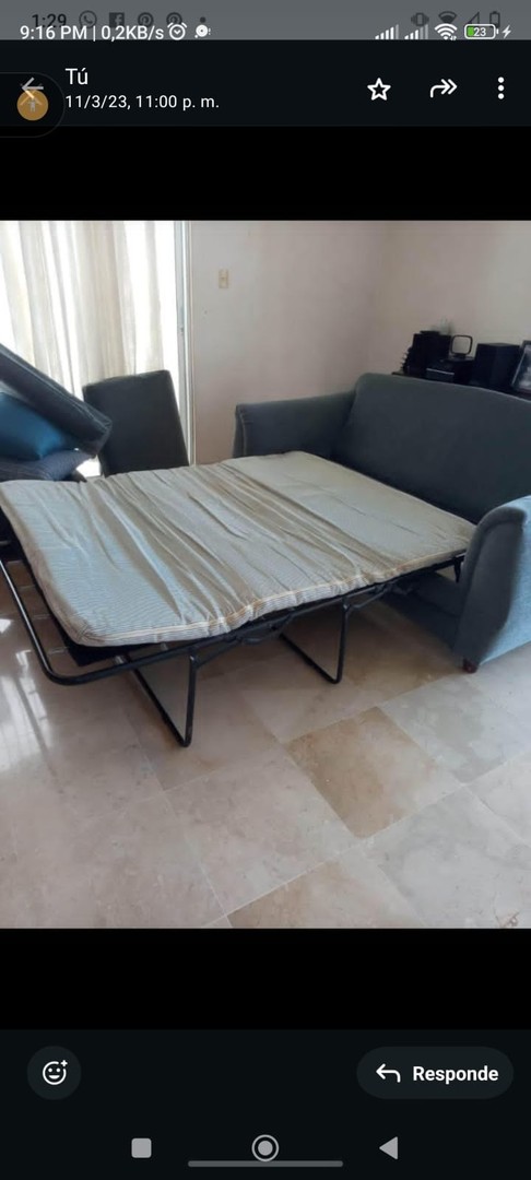 muebles y colchones - Sofá Cama tamaño Full 54 + cojines GRATIS (negociable) 5