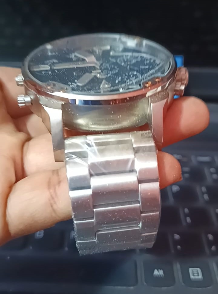 joyas, relojes y accesorios - Diesel Reloj Plateado Mr.Daddy 2.0 cuarzo ac/inox 2