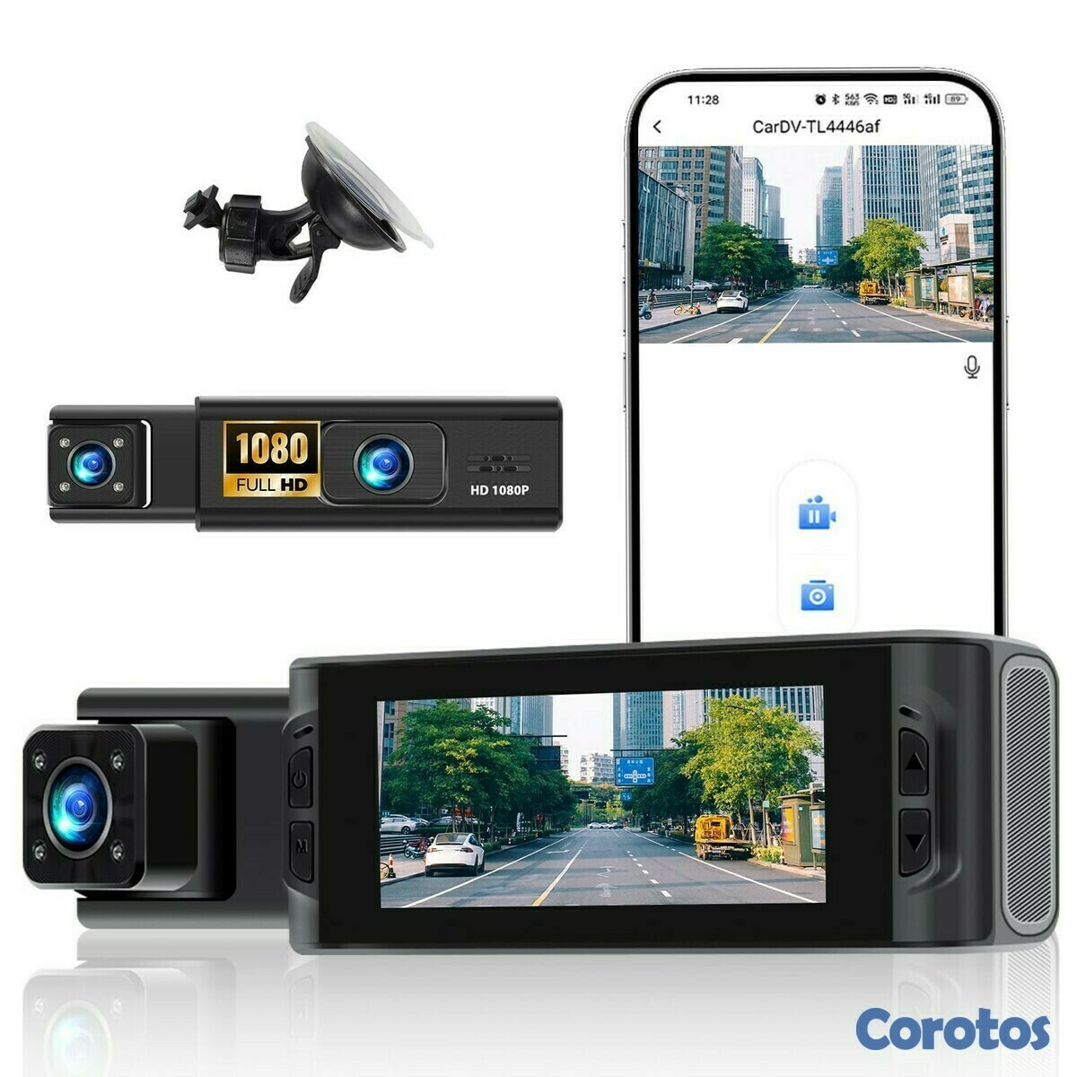 camaras y audio - Cámara 3 en 1 1080P WDR Frontal Interior Trasera 1