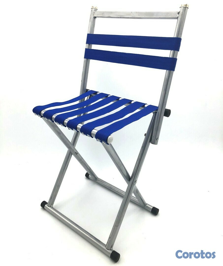 camaras y audio - Silla playera de metal plegable
 5