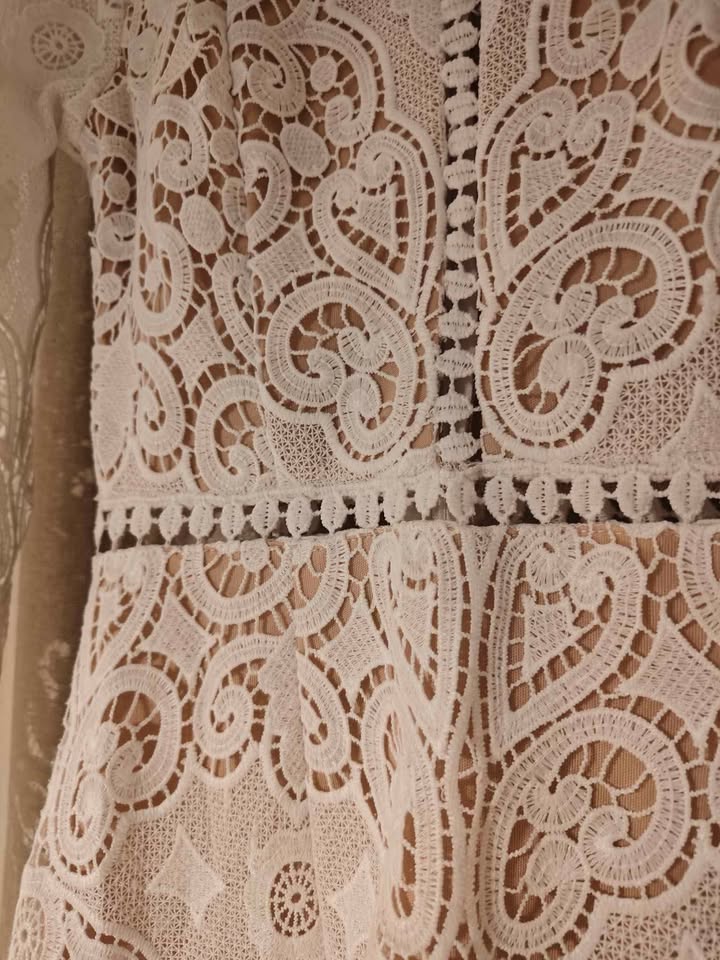 ropa para mujer - Vestido blanco en encaje  0