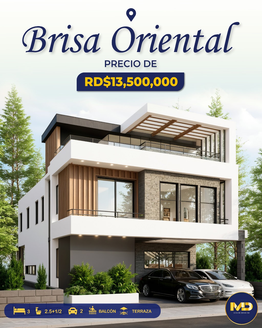 casas - 🏡Casa de 3 Niveles en Brisa Oriental | Terraza Privada y Hab. de Servicio✨ 0