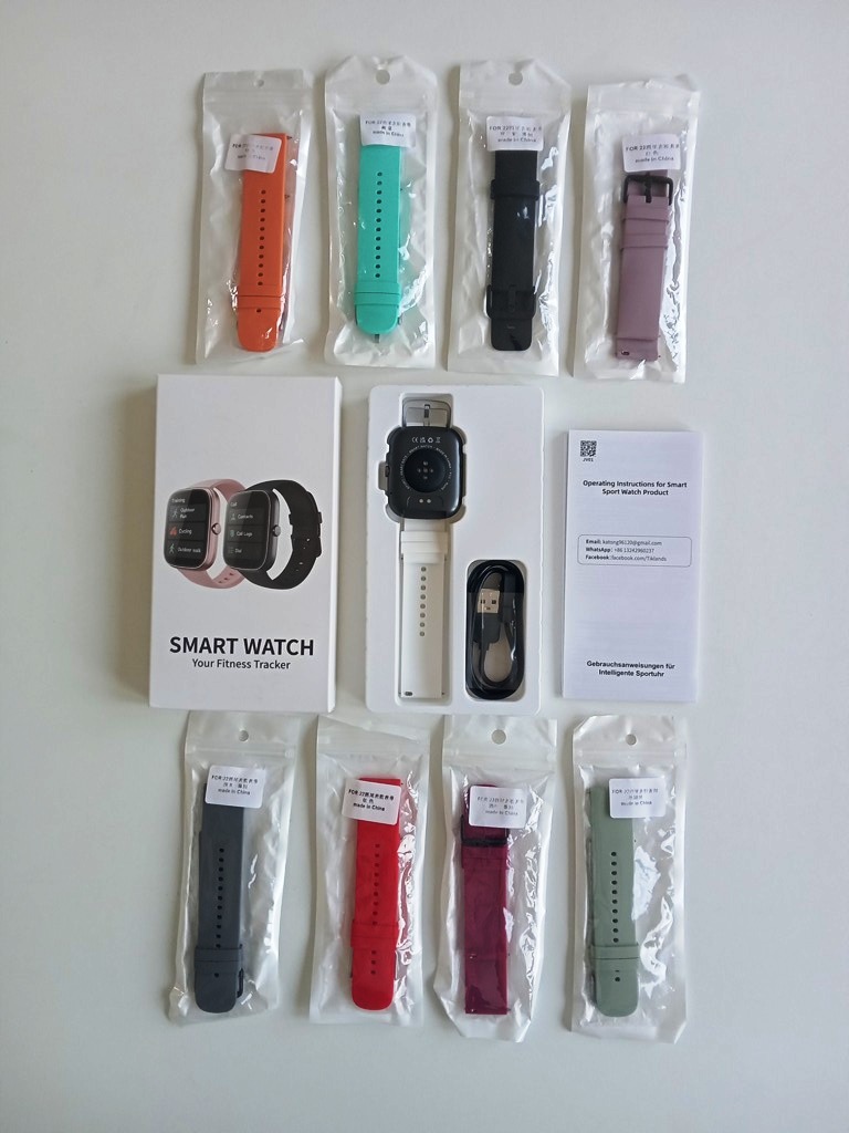 joyas, relojes y accesorios - GloryFit Reloj Inteligente con 9 correas  3