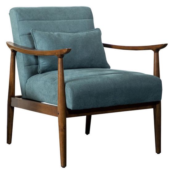muebles y colchones - Se venden dos butacas color azul y madera 3