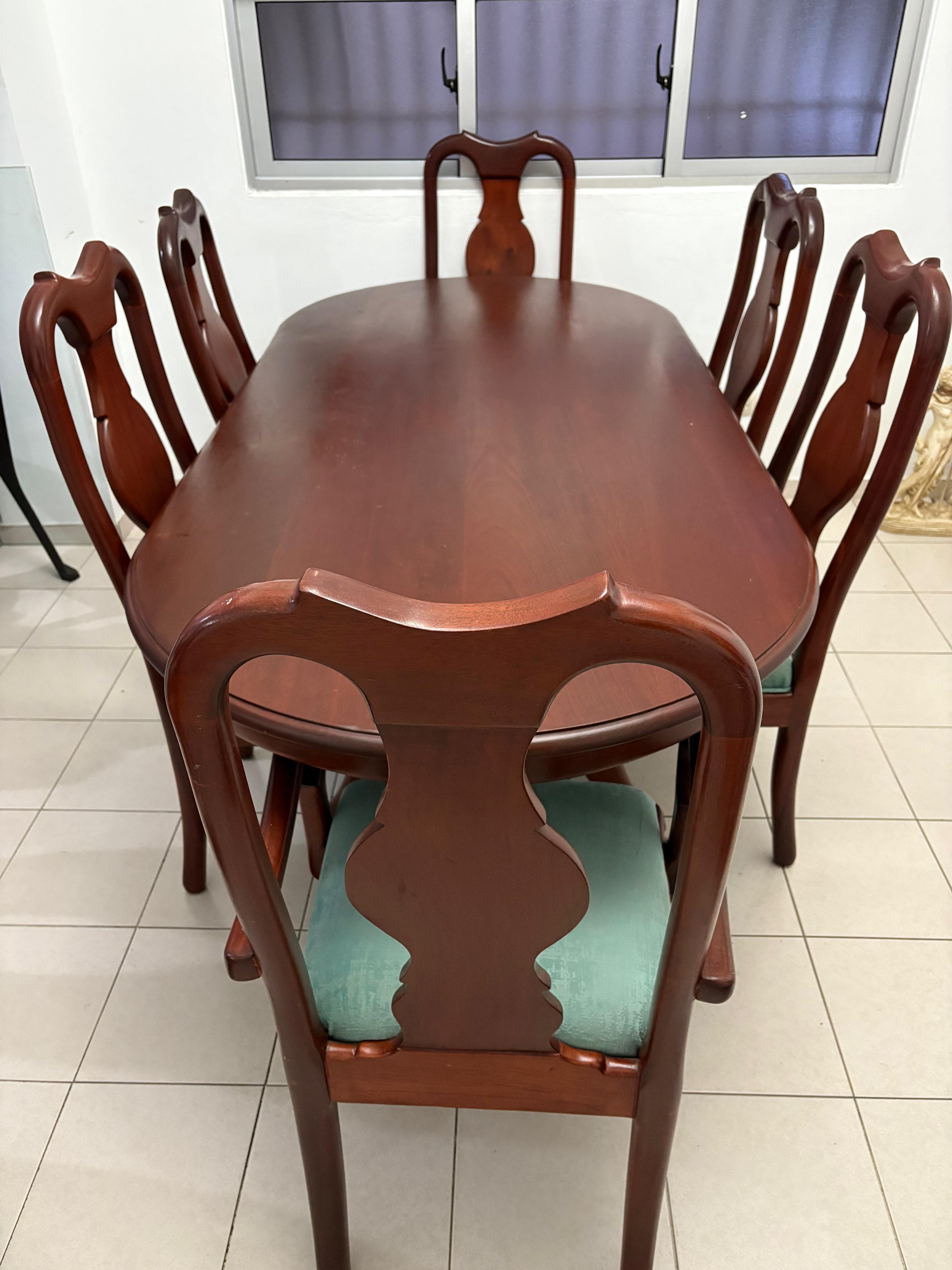 electrodomesticos - COMEDOR DE 6 SILLAS EN CAOBA 3