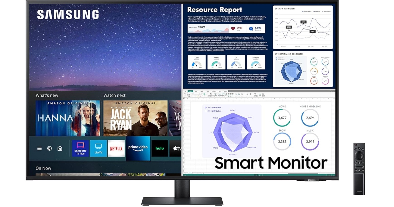 computadoras y laptops - Smart Monitor Samsung M7 0