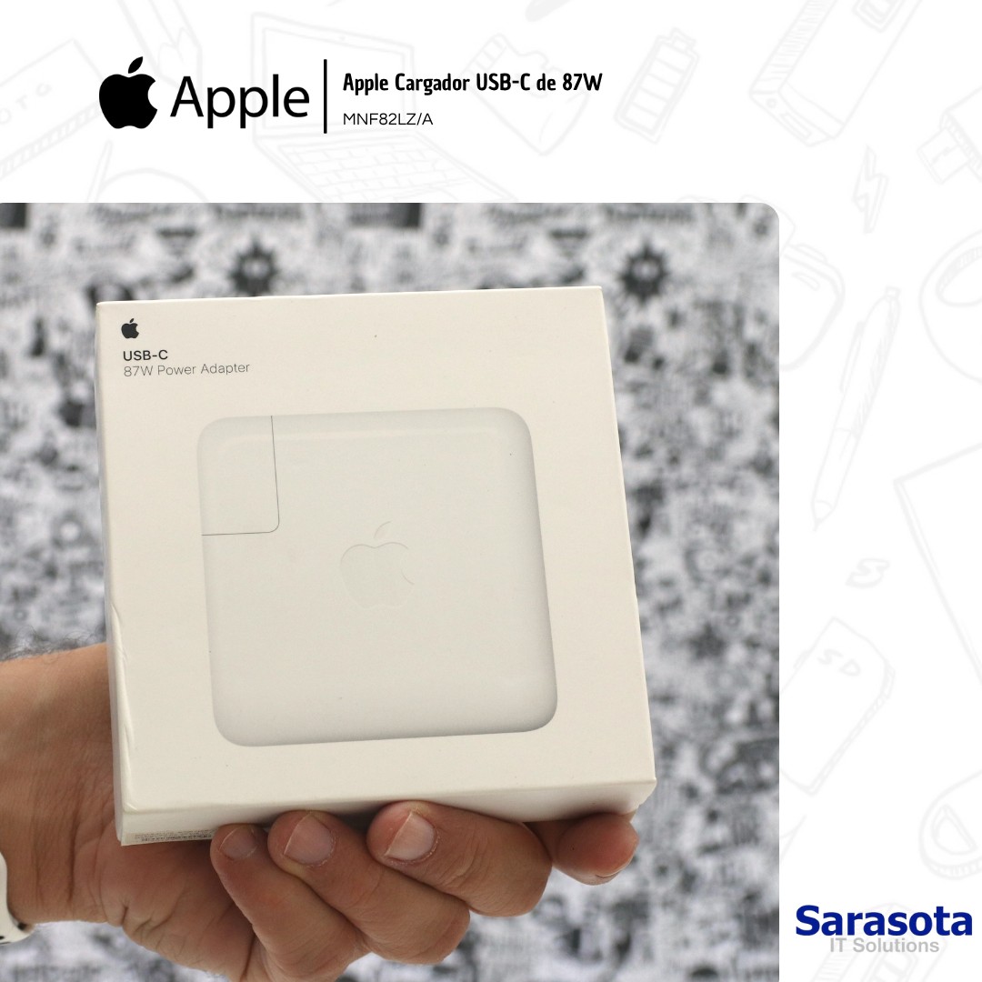 accesorios para electronica - Adaptador de corriente USB-C de 87W de Apple 1