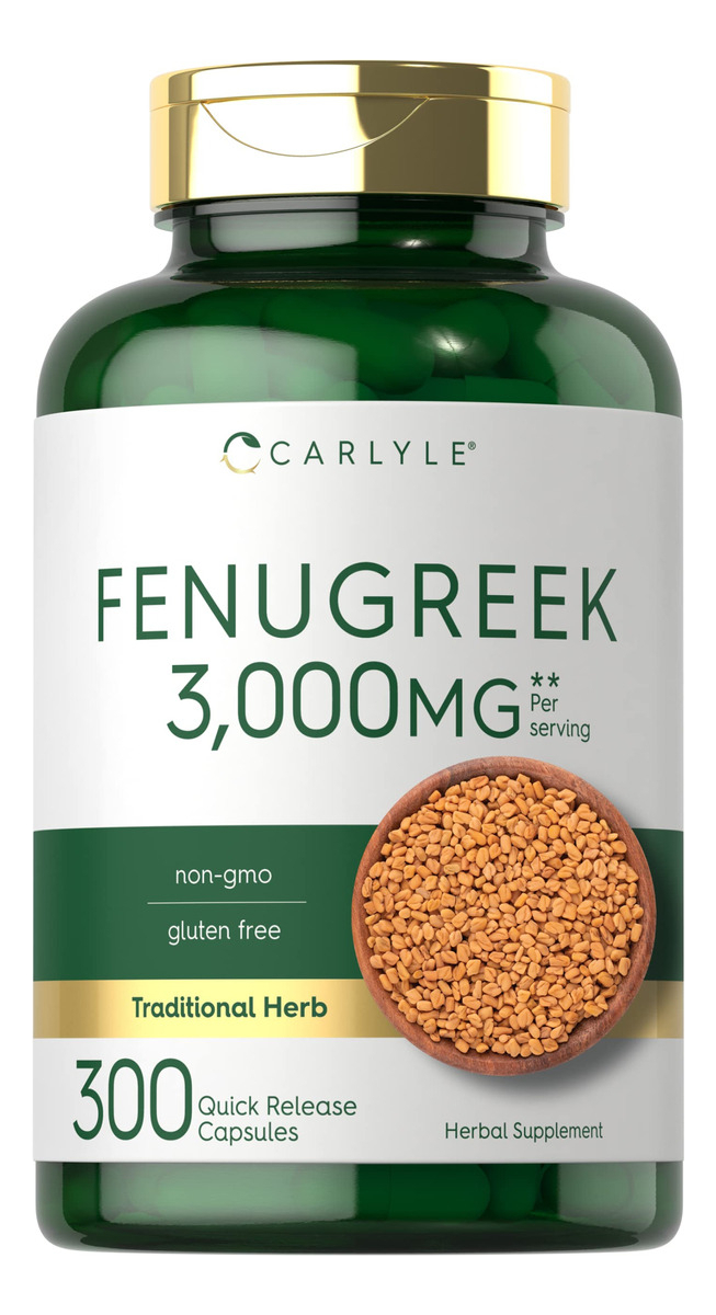 Salud y Equipamiento Médico - Semillas De Fenogreco 3000mg 300cap Carlyle 0