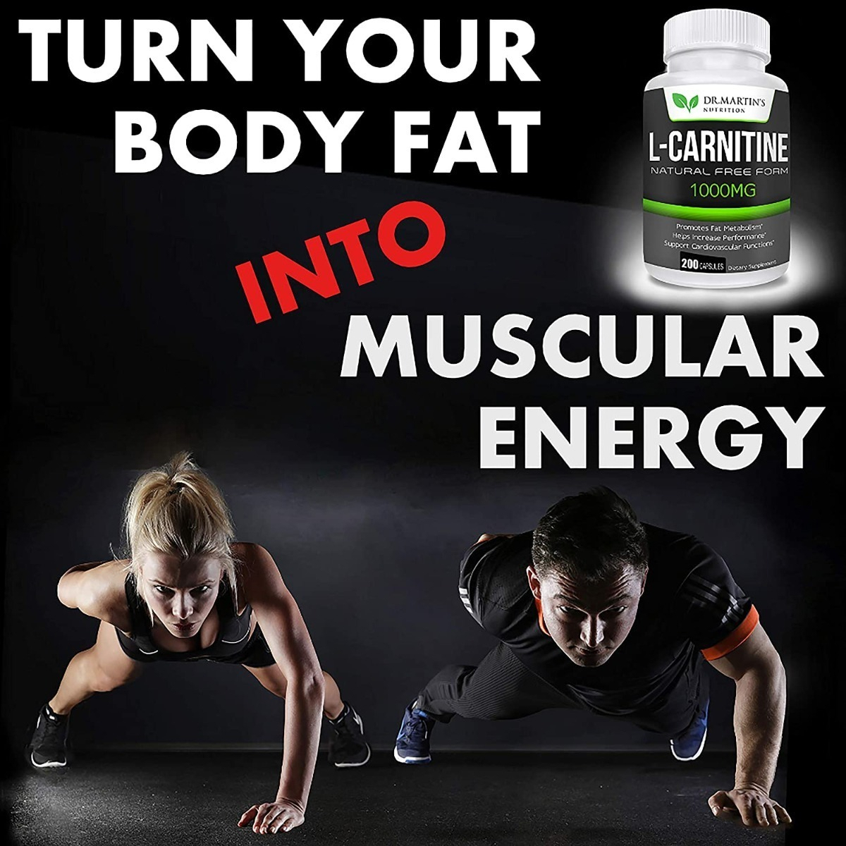 Salud y Equipamiento Médico - L-carnitina Extra Fuerte 1000 Mg Metabolismo 200 Cap 4