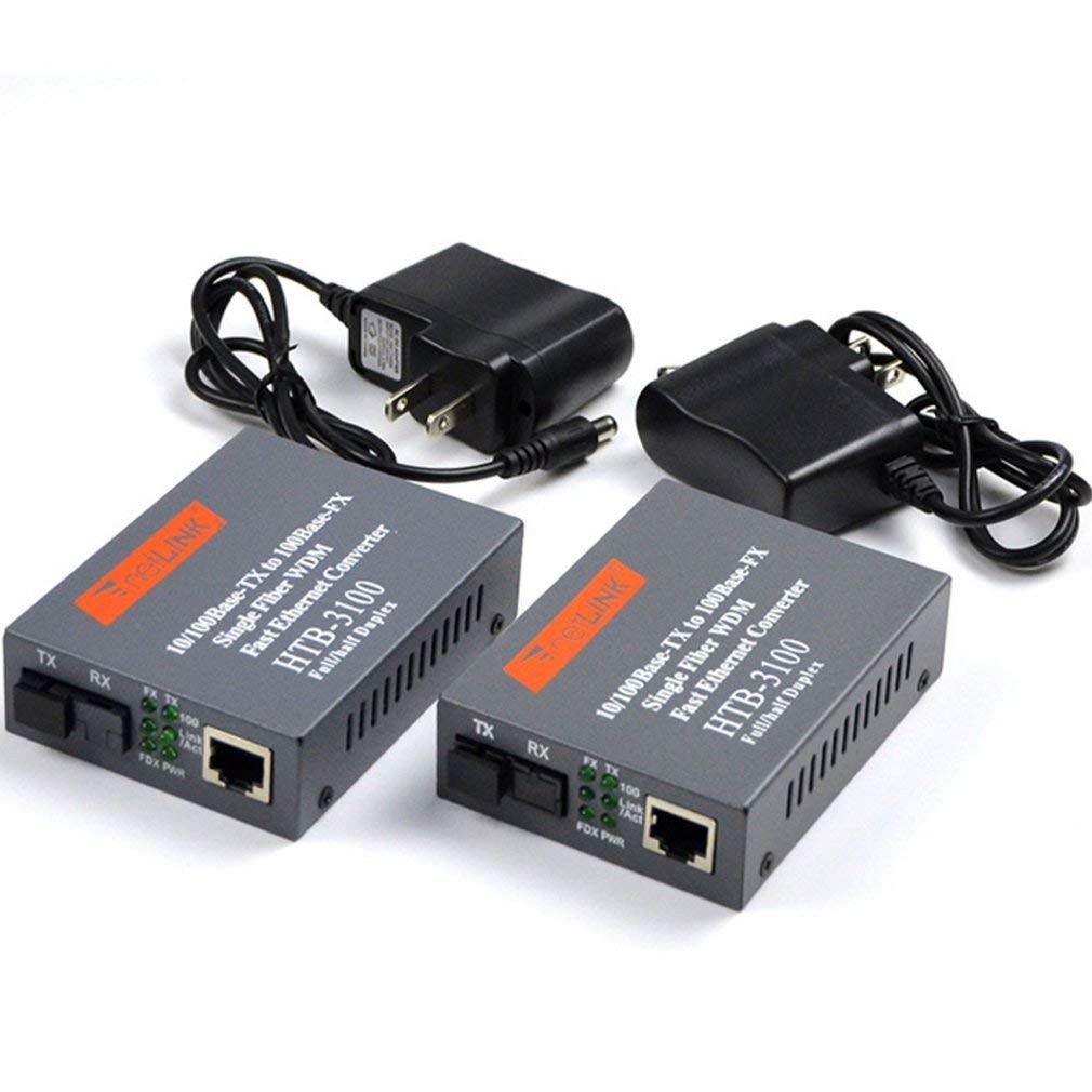 equipos profesionales - Convertidor extensor de fibra optica optico a RJ45 adaptador Óptico WDM Monomodo 5