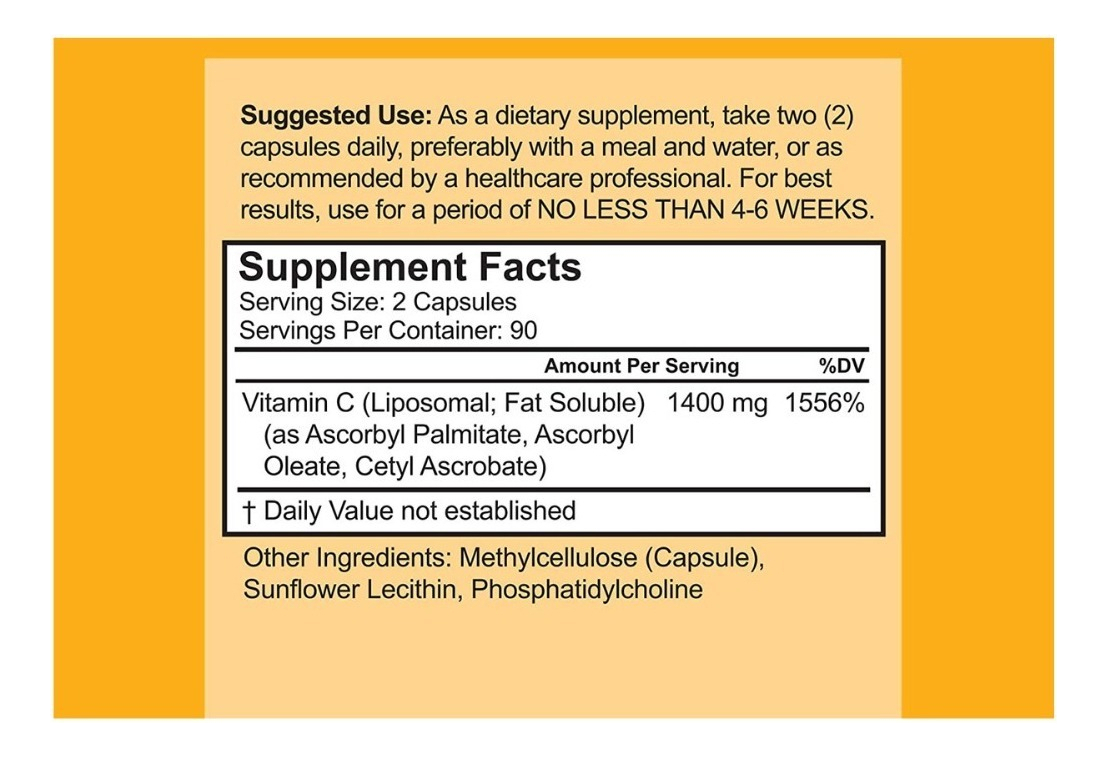 Salud y Equipamiento Médico - Vitamina C 180 Caps Doctor Rec - U - Unidad A $1382 1