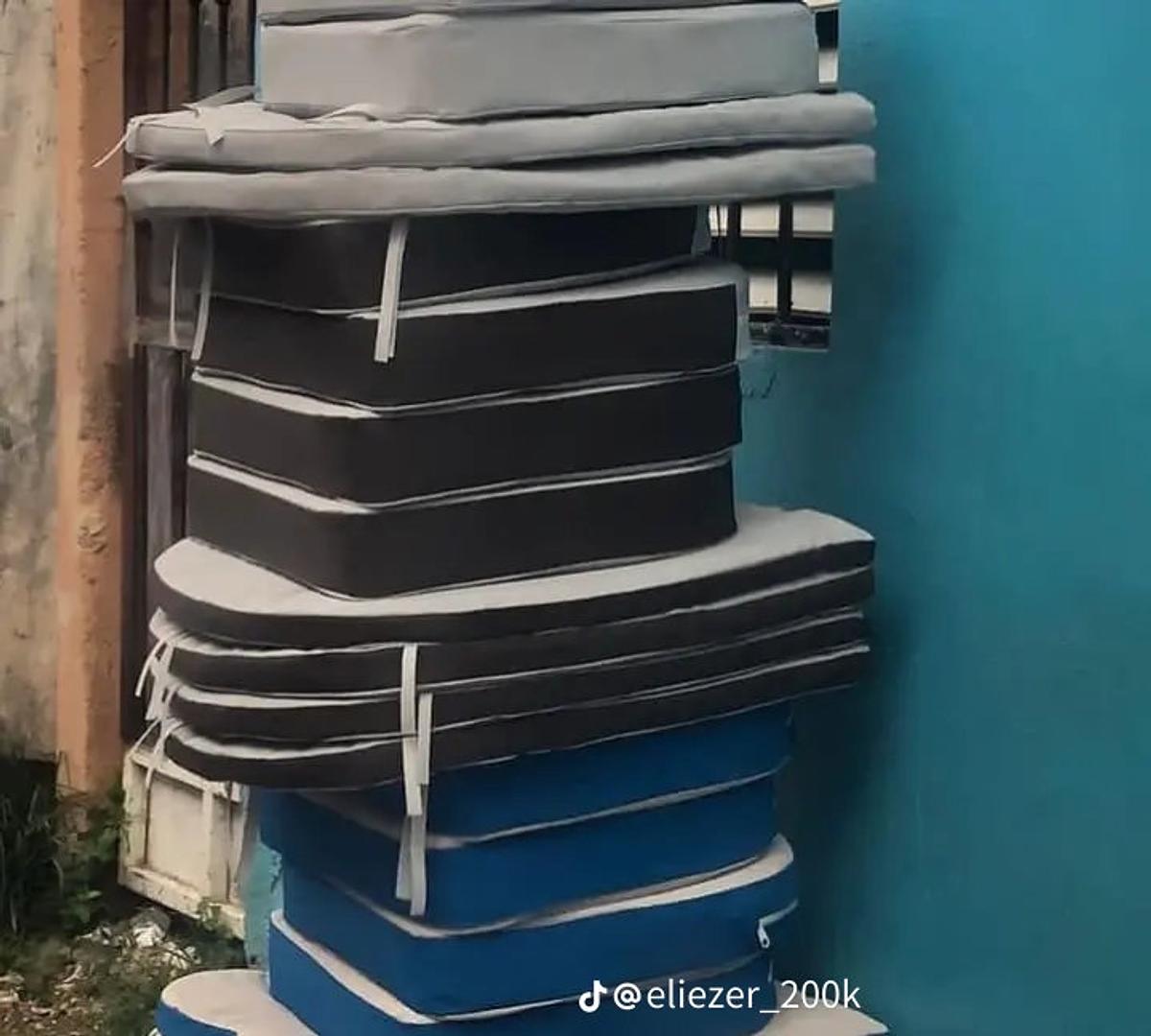 muebles y colchones - se vende cojines para tu mesedora en fibra de vidrio nuevo 6