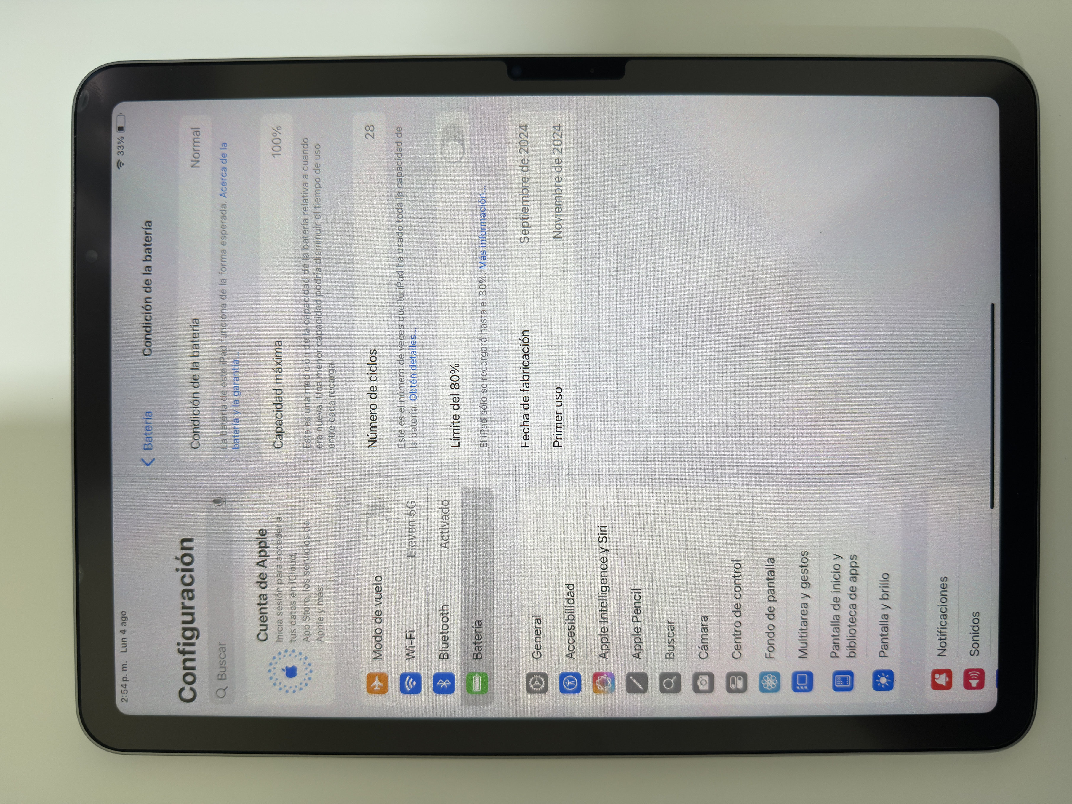 celulares y tabletas - “iPad Air  11” M2 - 256GB - ¡29 ciclos, como nuevo! 🚀” 3