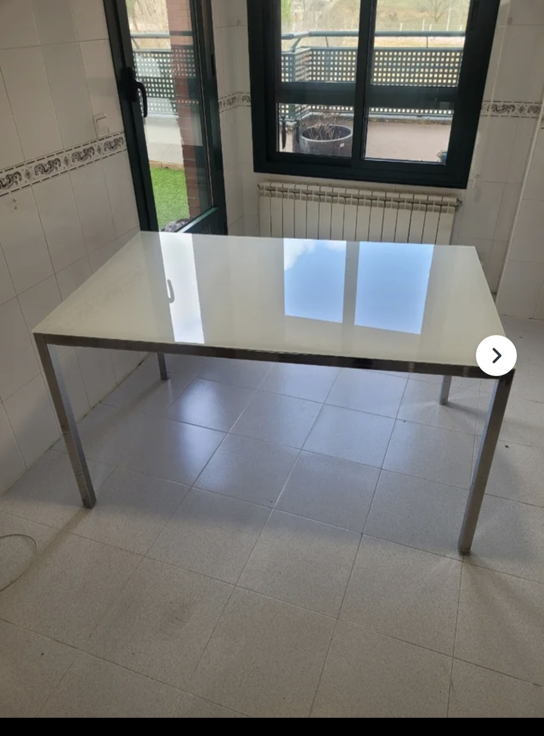 decoración y accesorios - Comedor de ikea  cristal  4 sillas $13500 0
