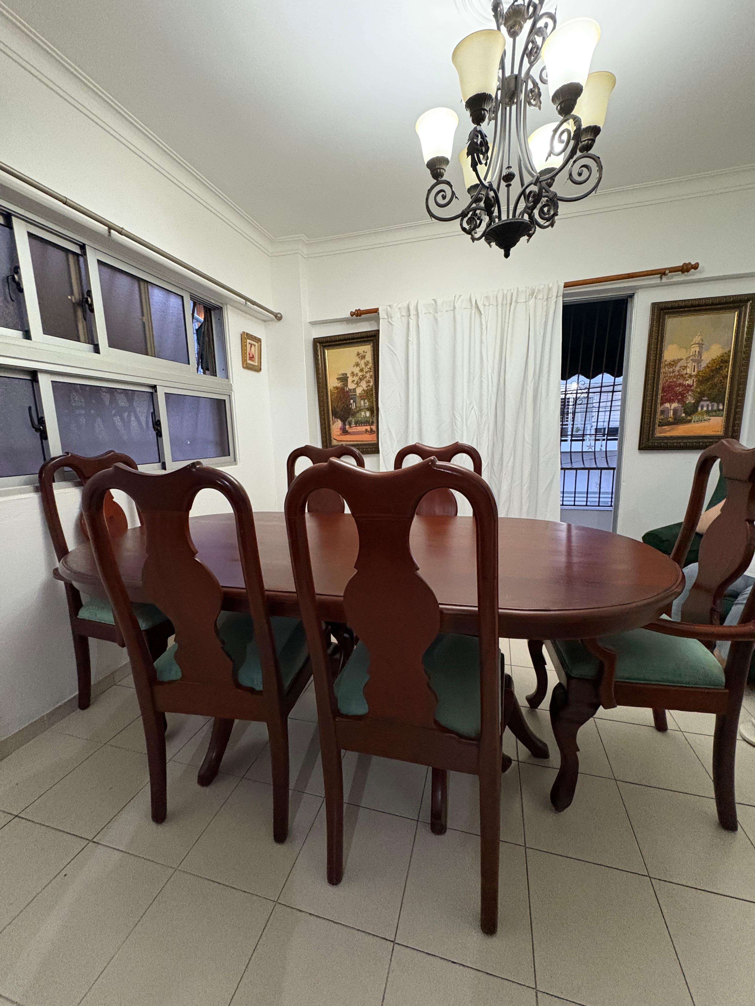 electrodomesticos - COMEDOR DE 6 SILLAS EN CAOBA 4