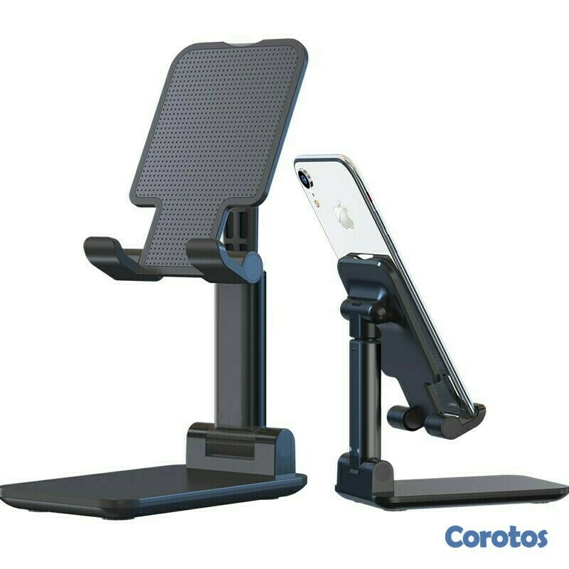 accesorios para electronica - Soporte de teléfono de metal ajustable y plegable para escritorio 2