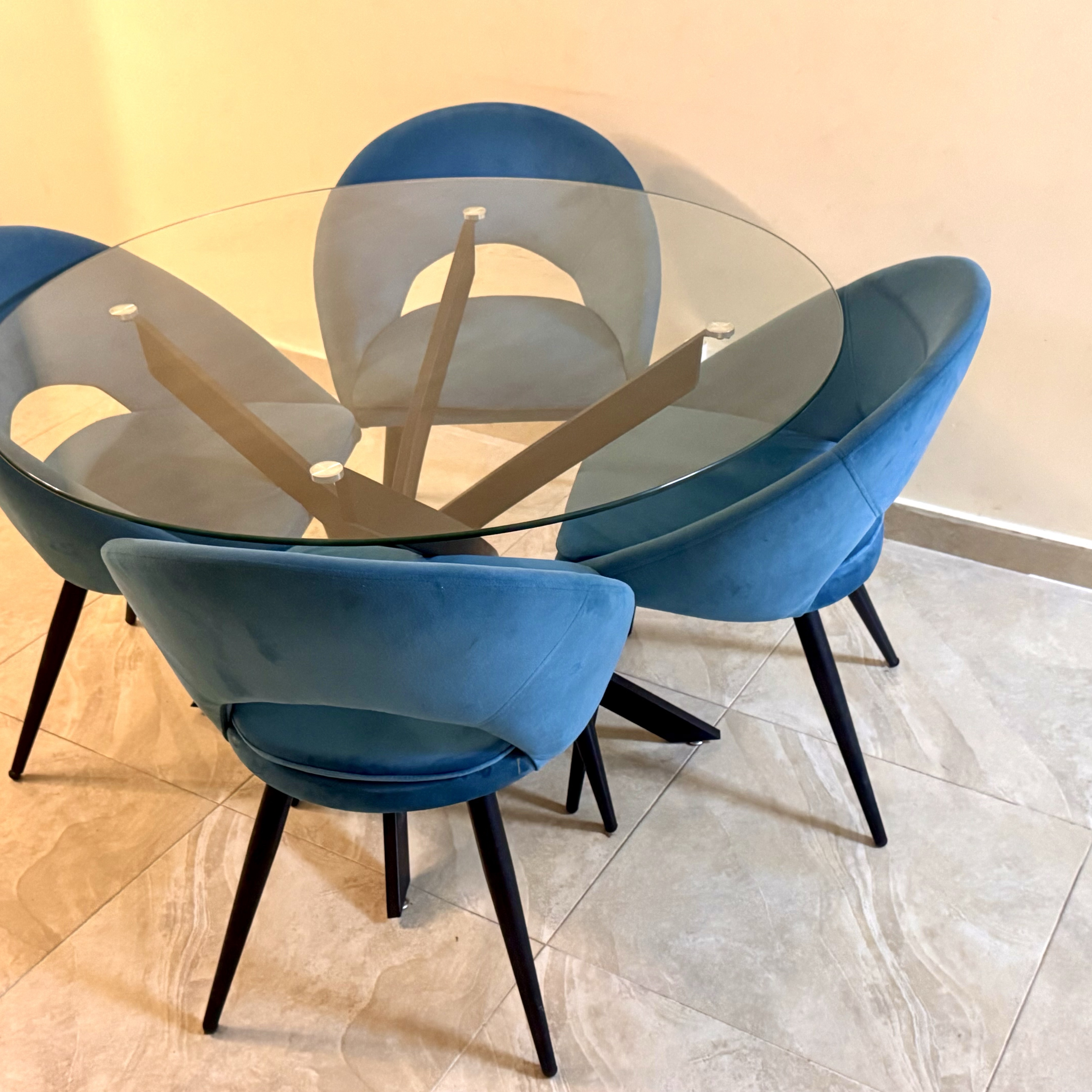 muebles y colchones - juego de comedor 