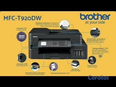 impresoras y scanners - MULTIFUNCIONAL,BROTHER INKBENEFIT TANK MFCT920DW, (ESCANER< COPIA,IMPRESORA)WI-F 1