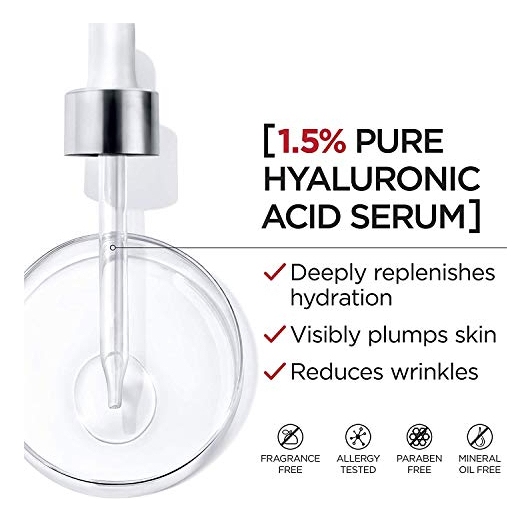 Salud y Equipamiento Médico - Suero De Acido Hialuronico Puro 1,5% Para Rostro Con Vitamin 1