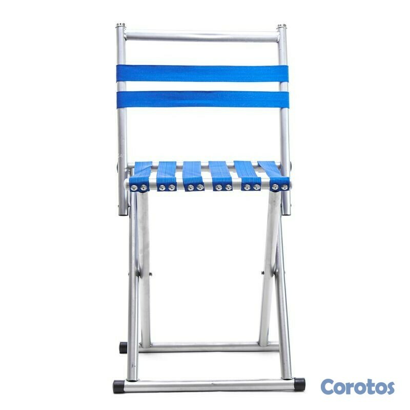 camaras y audio - Silla playera de metal plegable
 4