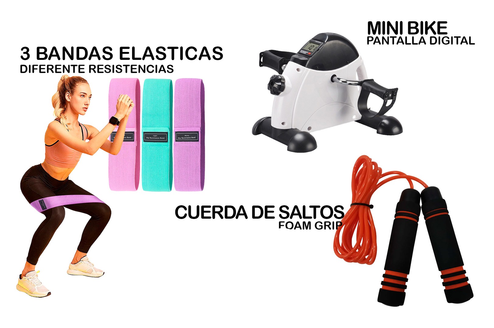 deportes - combo ejercicio en casa gym