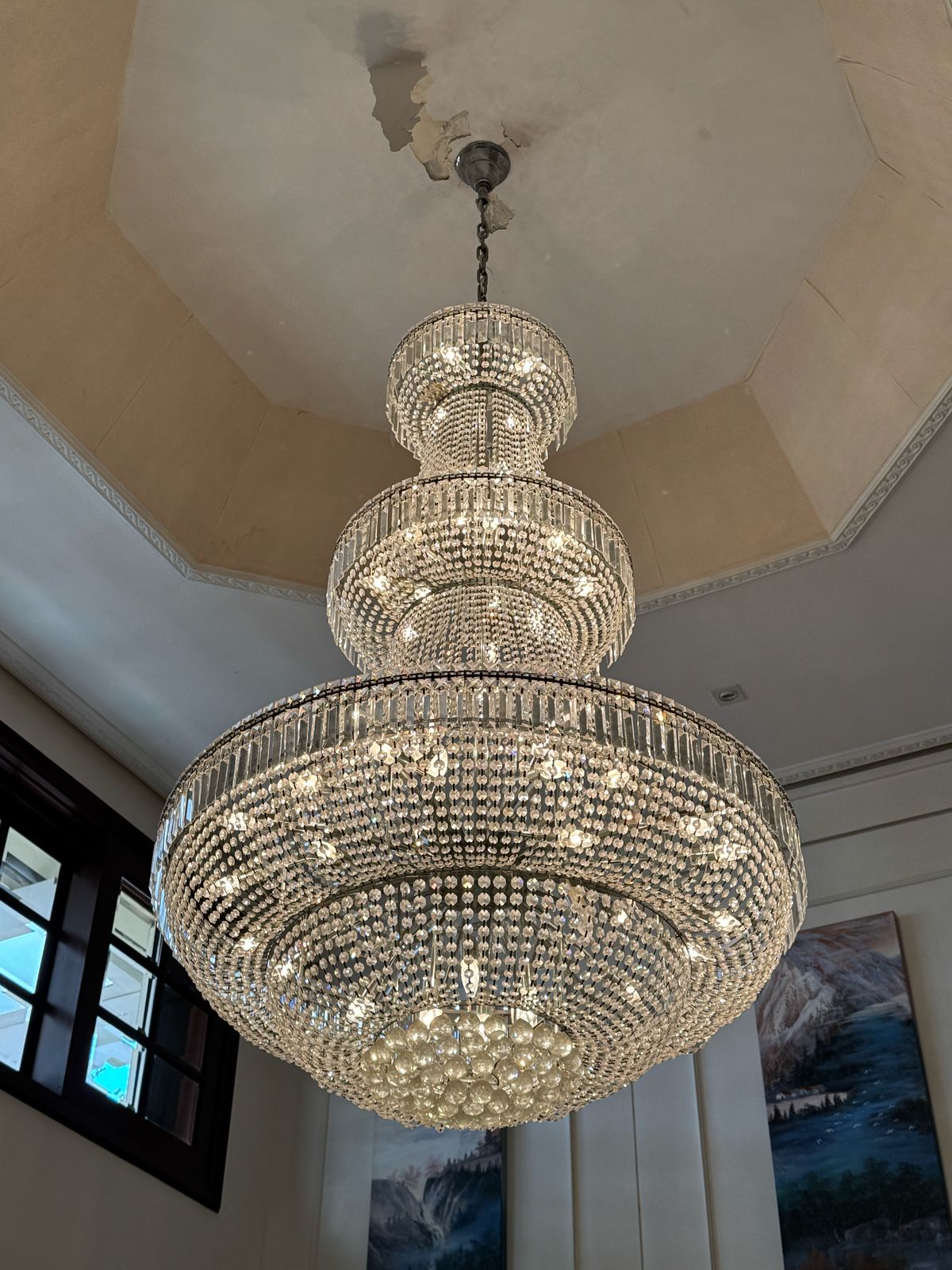 decoración y accesorios - Lámpara Cristal Elegante para Techo Alto 2
