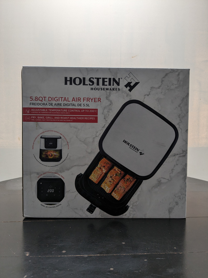 cocina - Air Fryer Digital Holstein, Acero Inoxidable, 5.8QT