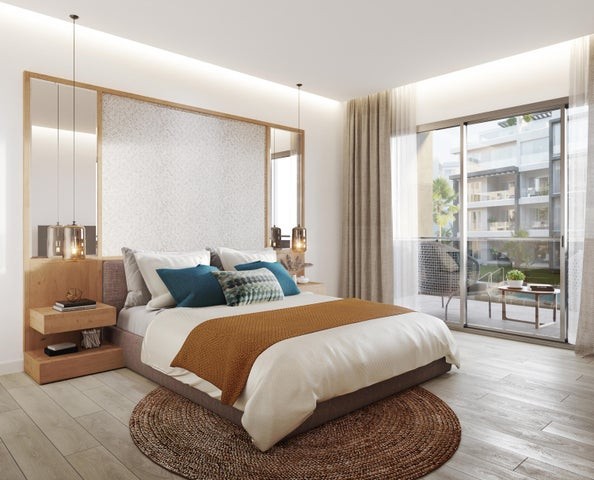 apartamentos - Proyecto en venta Punta Cana #22-2409 tres dormitorios, balcón, frente al mar.
 4