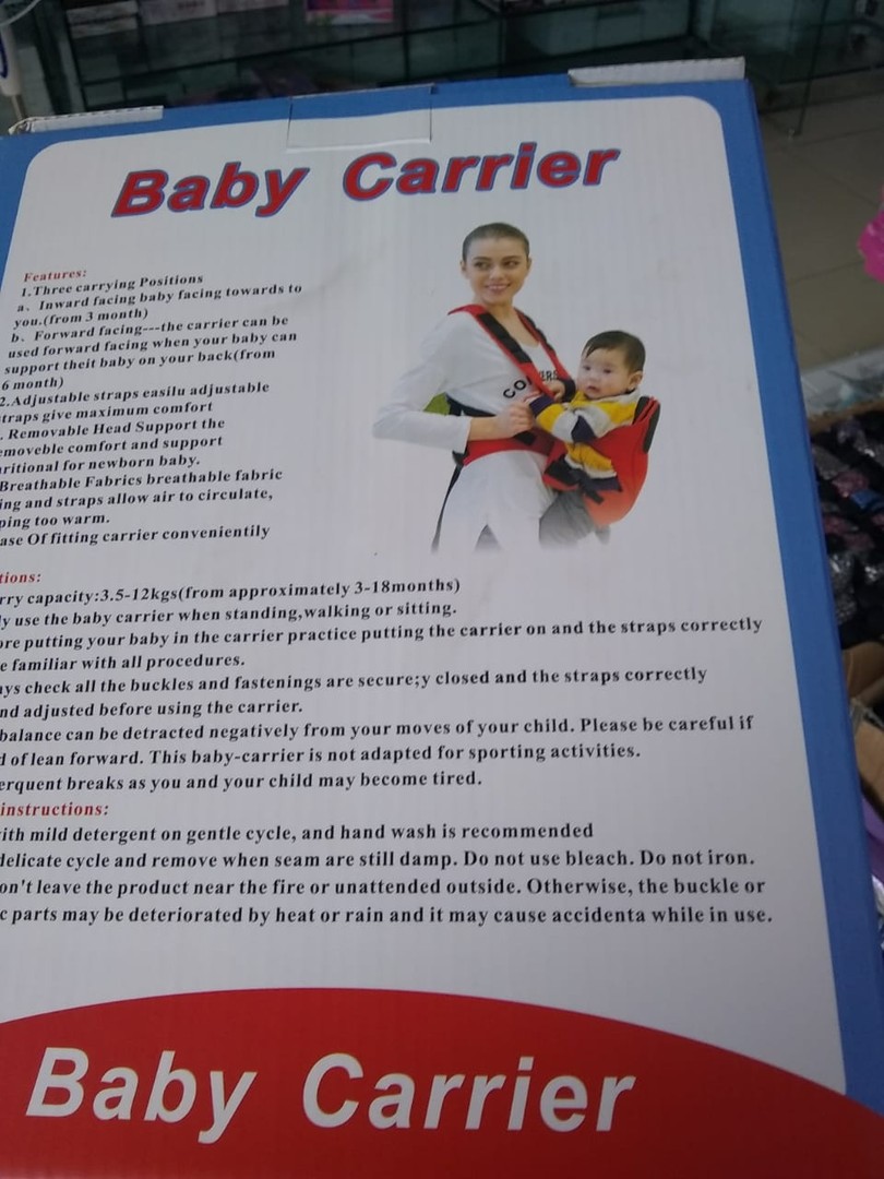 coches y sillas - Porta Bebe Cargador De Bebe Cangurera Portabebe canguro 7