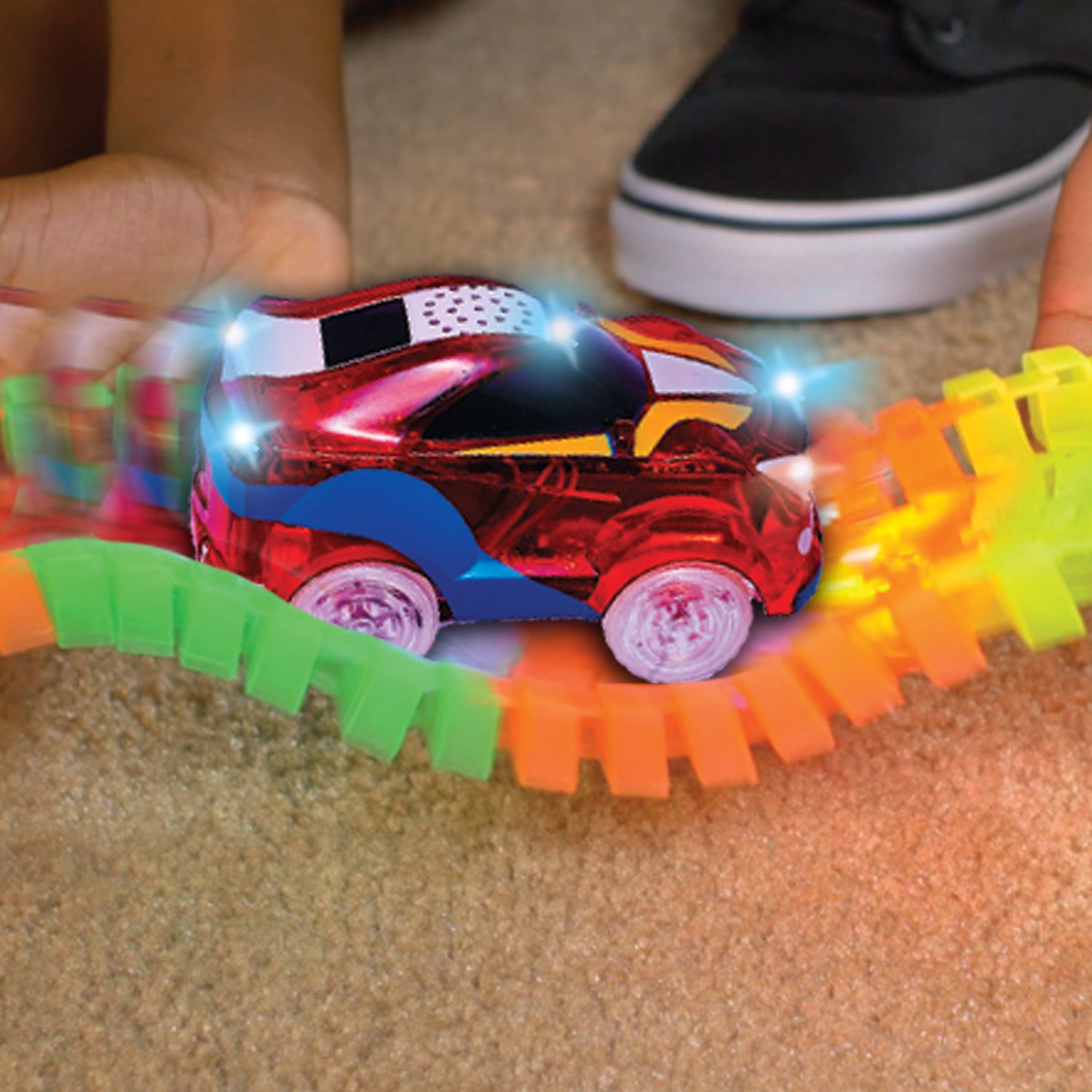 juguetes - PISTA FLEXIBLE CON CONTROL REMOTO  3